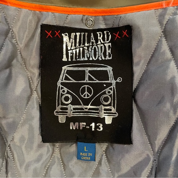 New Millard Fillmore Moto Jacket Womens Large Anthropologie Olive Biker Fall - Picture 4 of 5